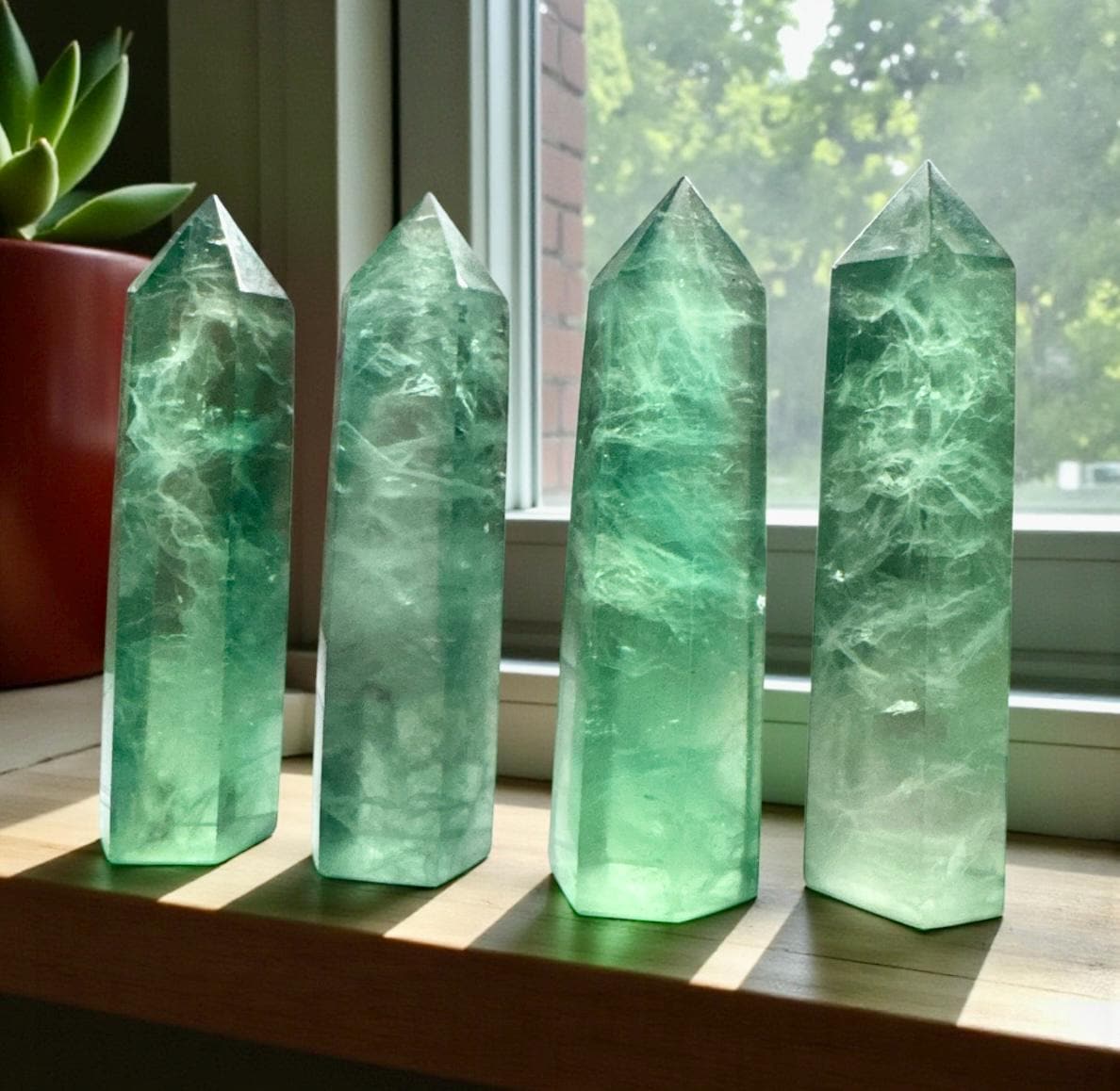 Green Fluorite Tower: Healing Crystal for Focus