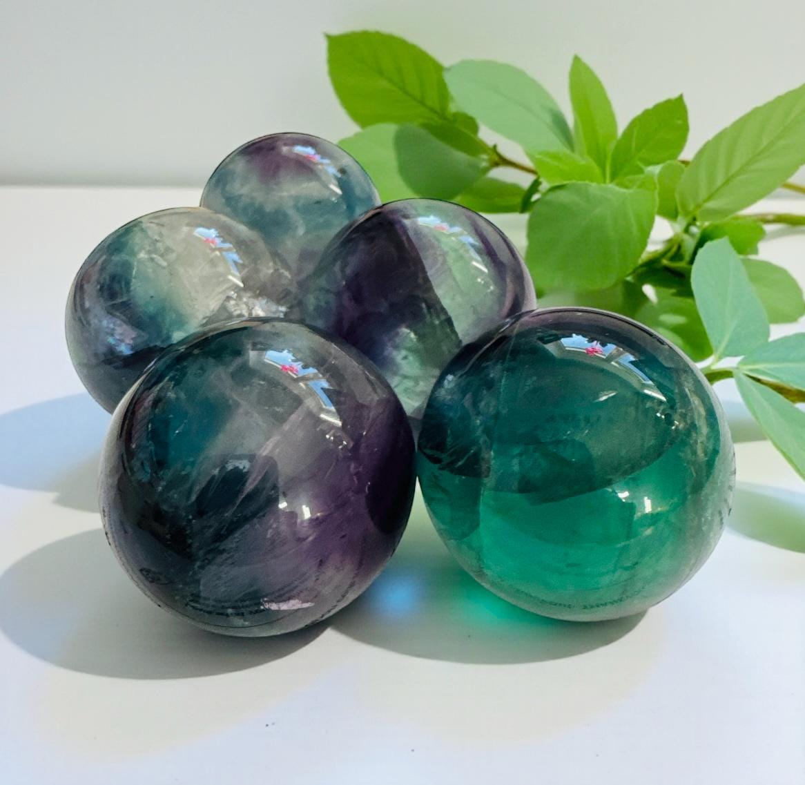 Rainbow Fluorite 35mm Sphere – Clarity, Balance & Calm