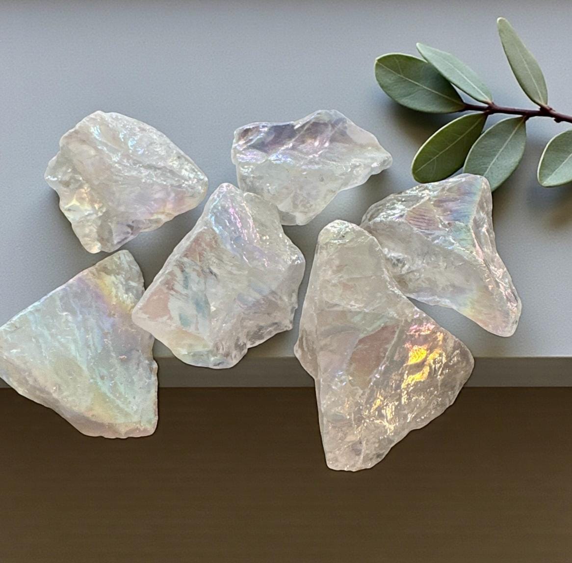 Angel Aura Raw Quartz Crystal Piece – Ethereal Beauty | Luna by Louise, Crystal Shop UK