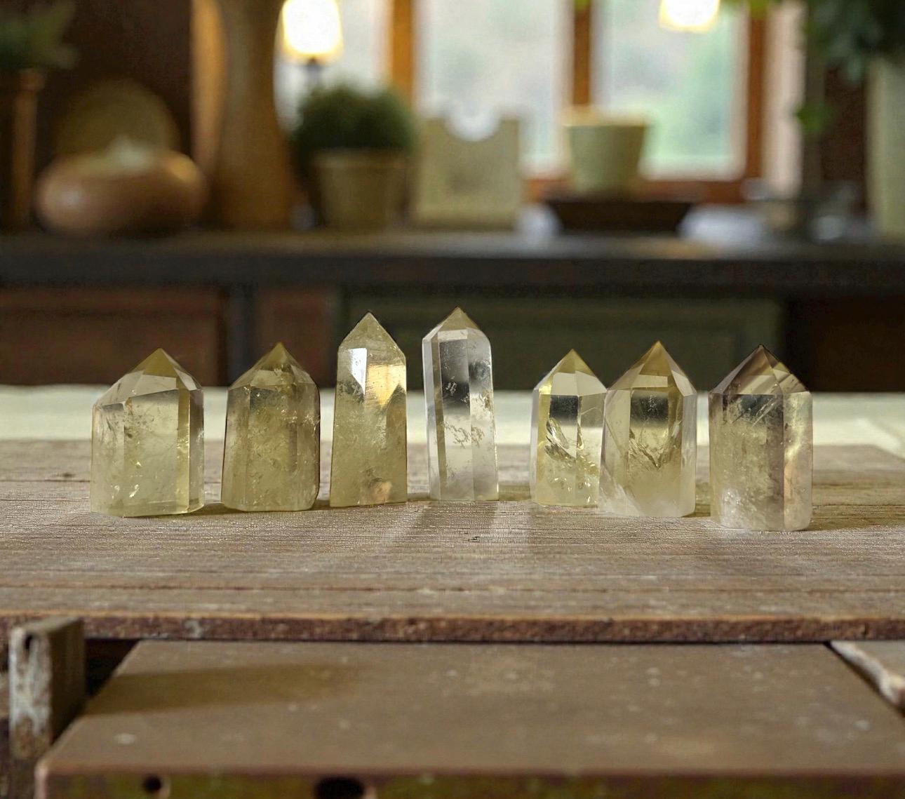 Natural Small Citrine Tower – Ethically Sourced Crystal, Abundance Stone