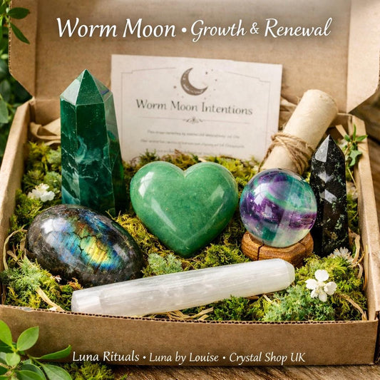 Worm Moon Crystal Ritual Box | Growth & Renewal, Spring Reset