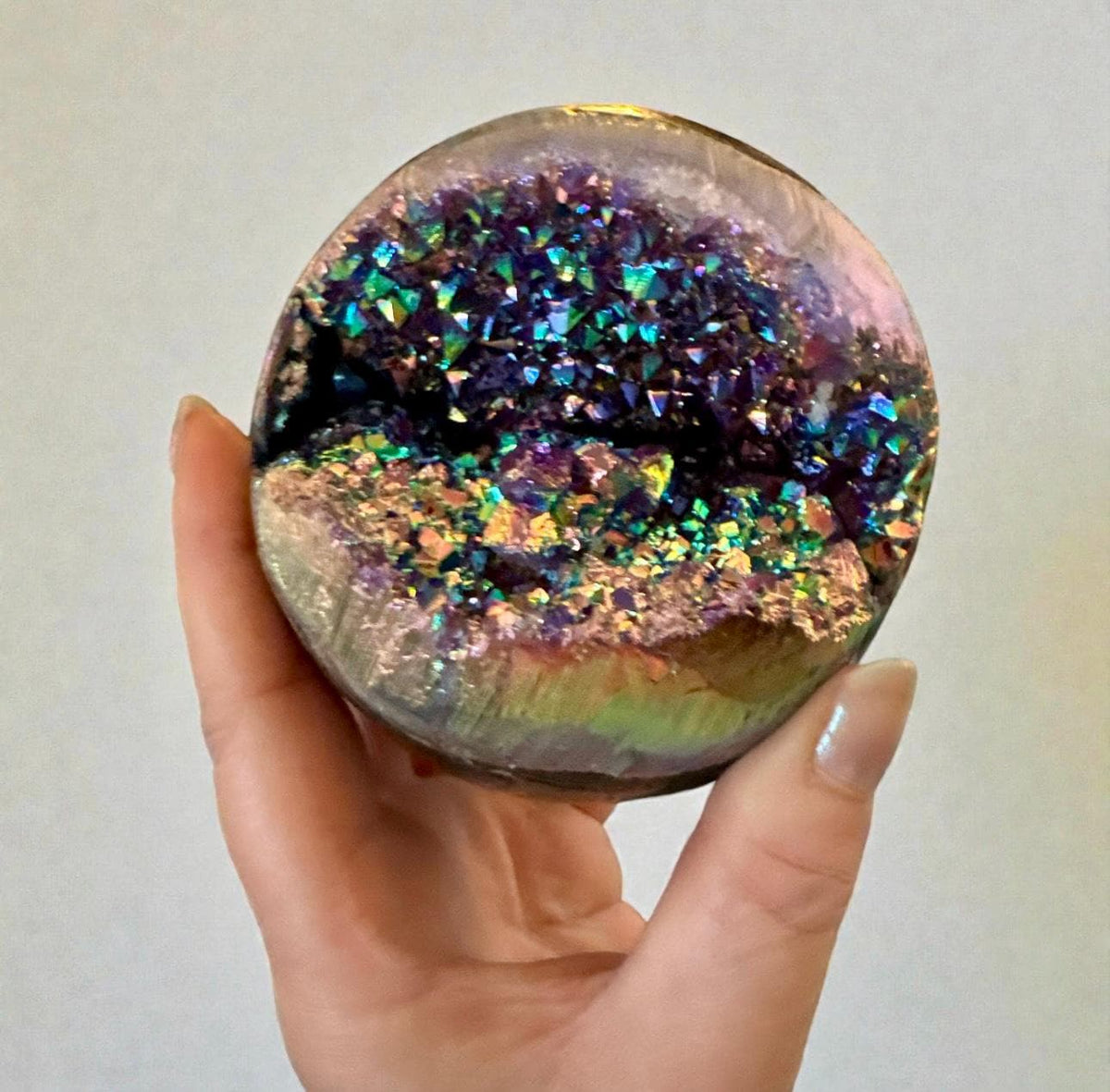 Aura Amethyst Crystal Sphere – 40-50mm | Protection, Luna by Louise, Crystal Shop UK