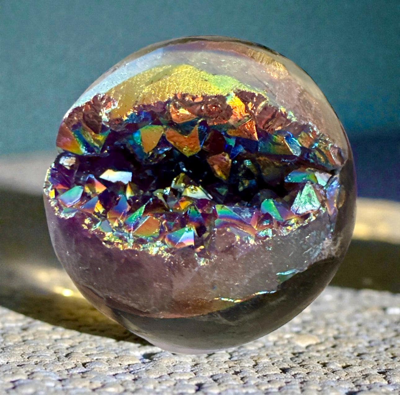 Aura Amethyst Crystal Sphere – 55–65mm | Protection, Luna by Louise, Crystal Shop UK