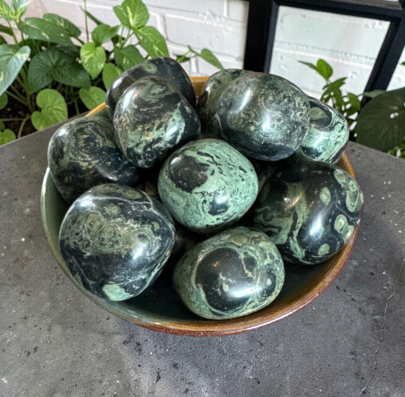 Kambaba Jasper Tumble Stone – Deep Peace & Grounding Energy | Luna by Louise, Crystal Shop UK
