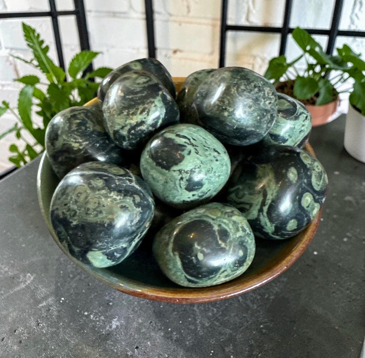 Kambaba Jasper Tumble Stone – Deep Peace & Grounding Energy | Luna by Louise, Crystal Shop UK