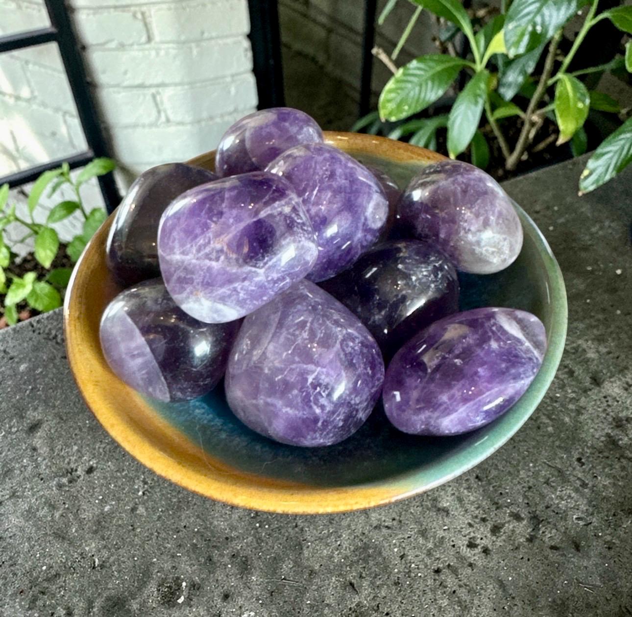 Dream Amethyst Tumble Stone – Spiritual Protection & Peace | Luna by Louise, Crystal Shop UK