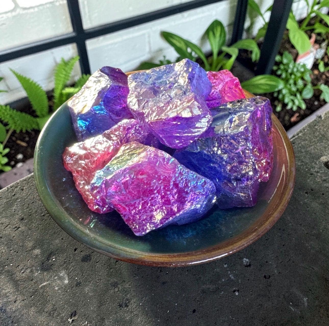 Purple Aura Quartz Crystal: Iridescent Healing Stone