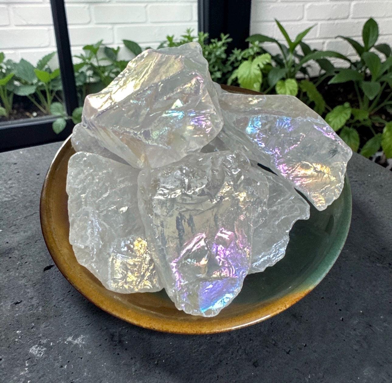 Angel Aura Raw Quartz Crystal Piece – Ethereal Beauty | Luna by Louise, Crystal Shop UK