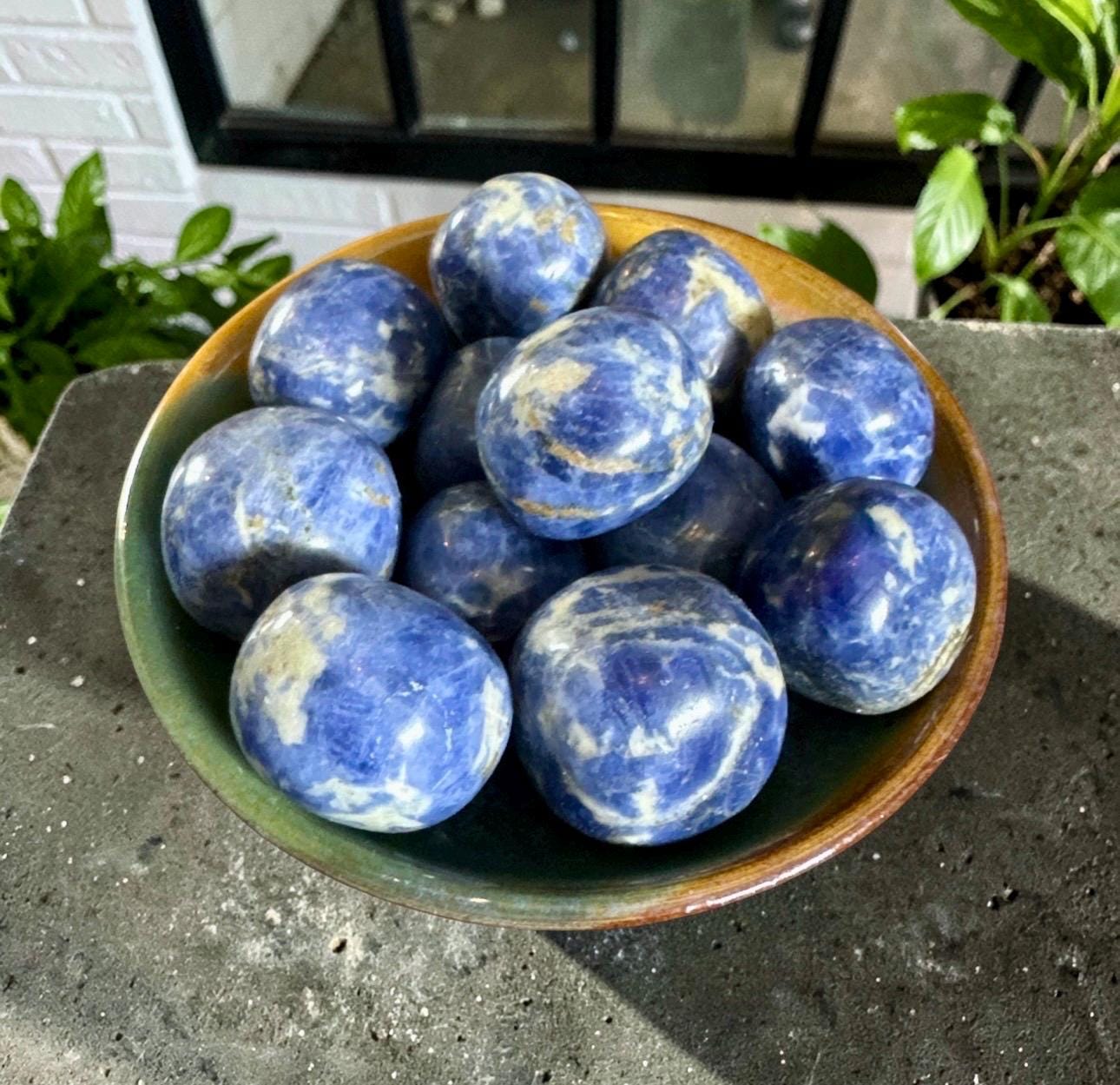 Sodalite Tumble Stone – Clarity, Communication & Calm | Luna by Louise, Crystal Shop UK