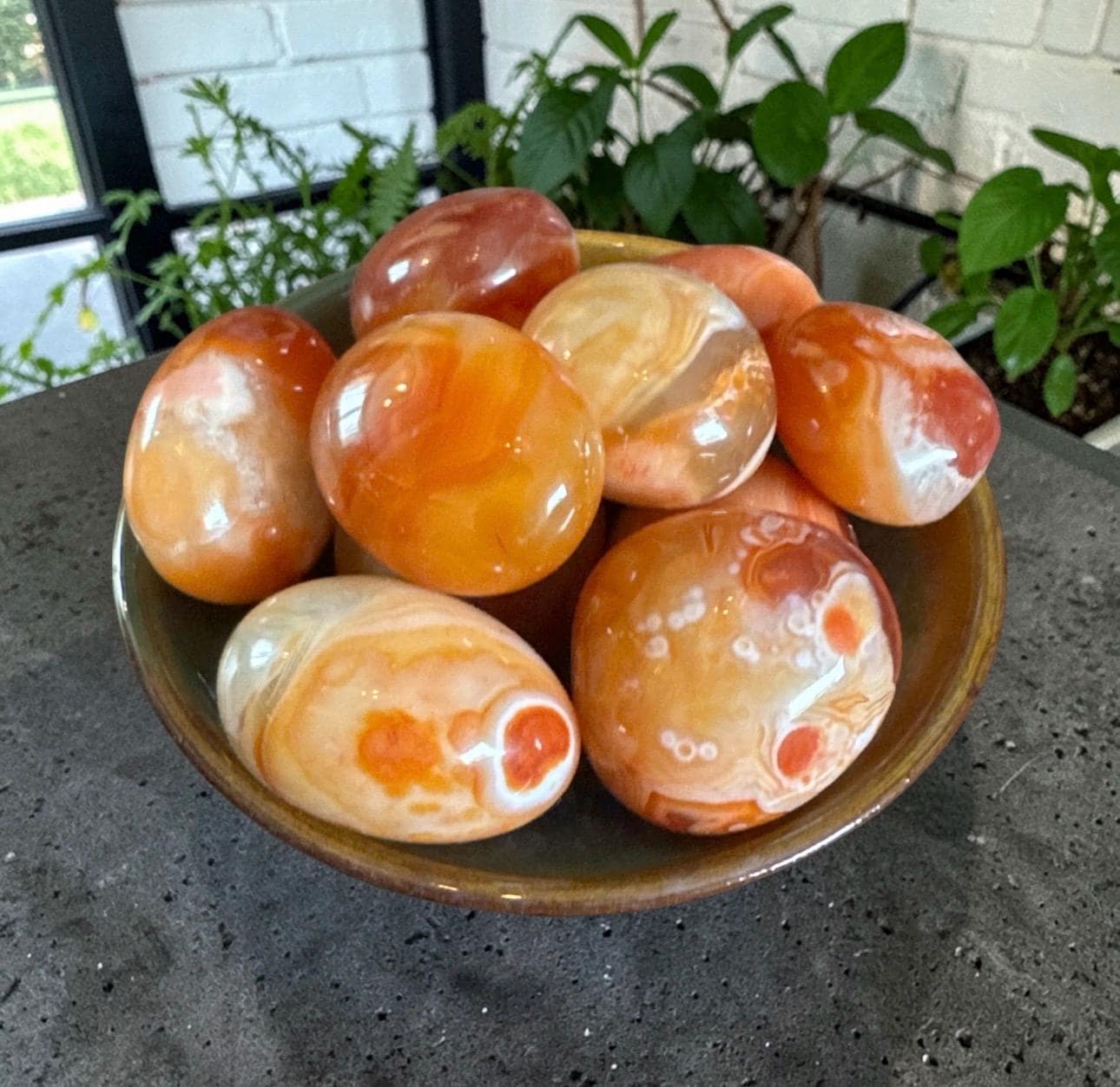 Sardonyx Tumble Stone – Strength, Protection & Stability | Luna by Louise, Crystal Shop UK