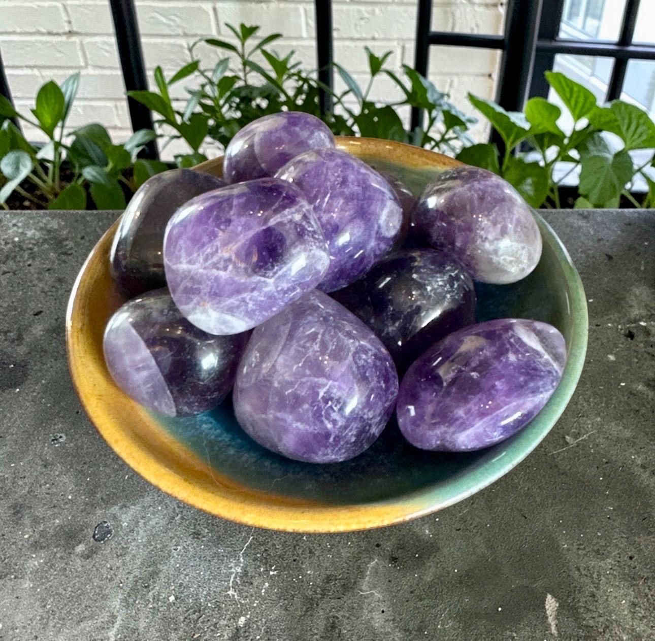 Dream Amethyst Tumble Stone – Spiritual Protection & Peace | Luna by Louise, Crystal Shop UK