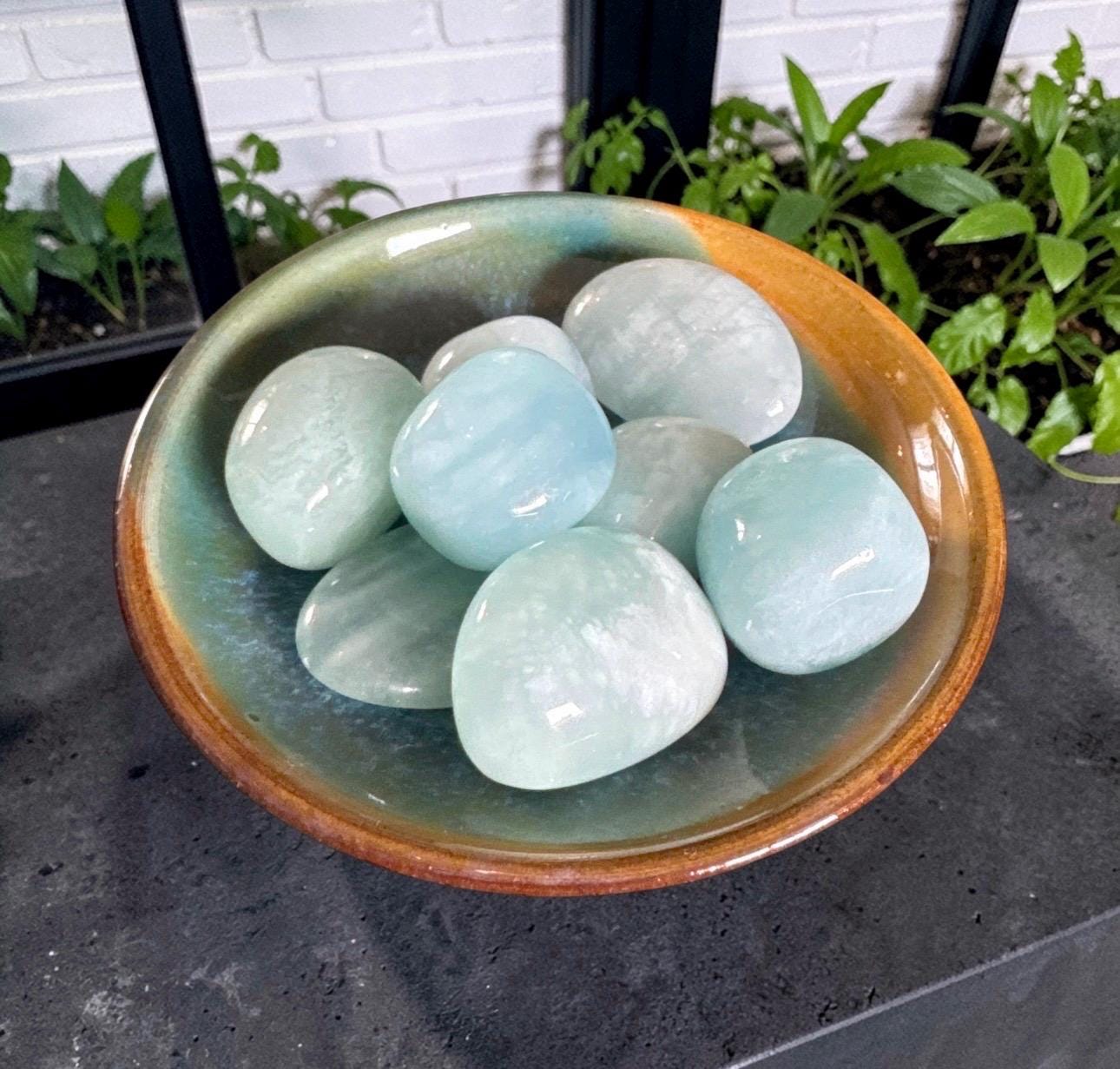 Aquamarine Tumble Stone - Serenity & Clarity | Luna by Louise Crystal Shop UK