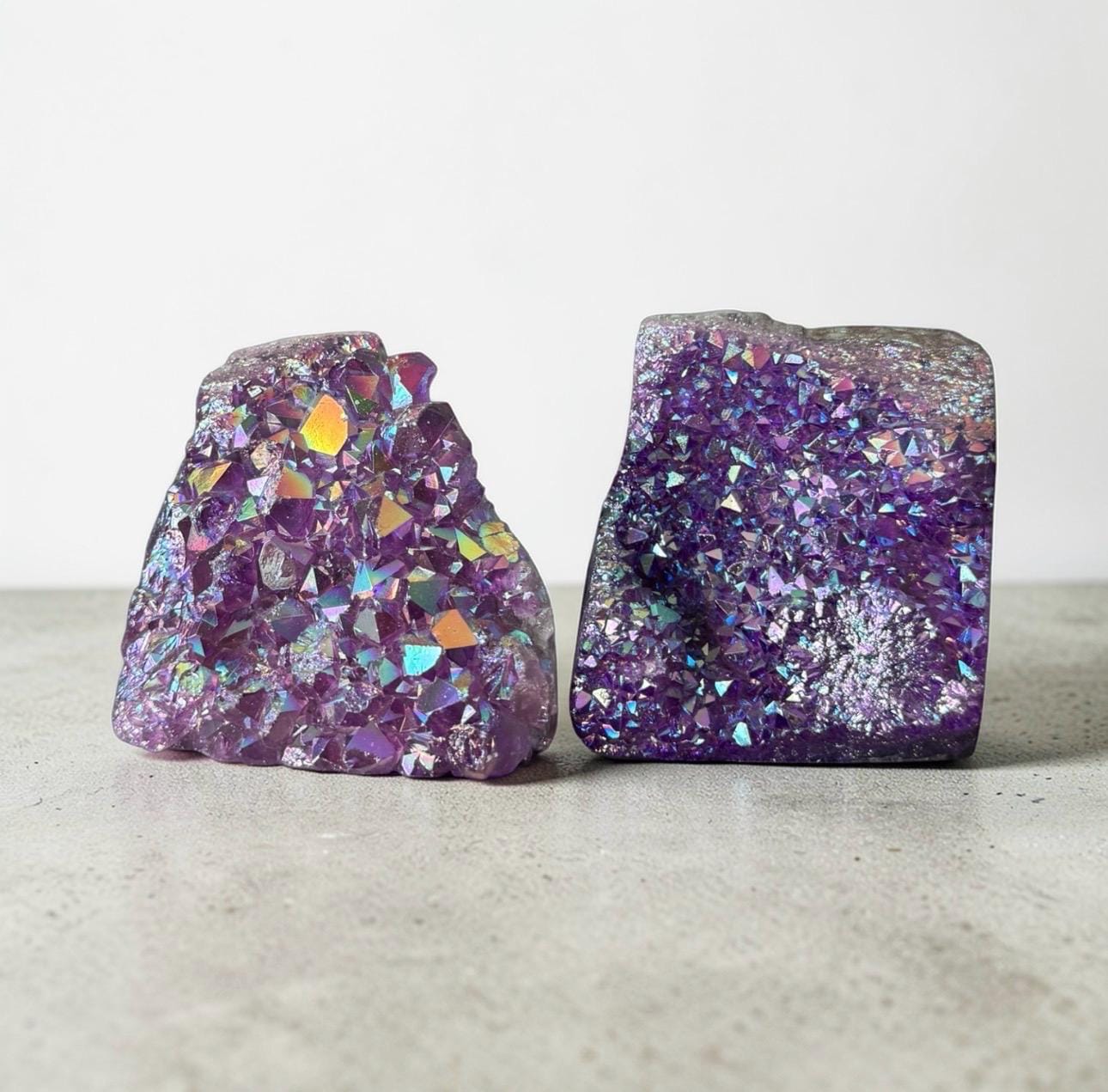 Aura Amethyst Purple Galaxy Standing Cluster - Cosmic Decor