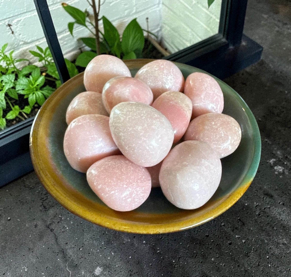 Pink Opal Tumble Stone: Emotional Comfort & Self-Love Healing Crystal