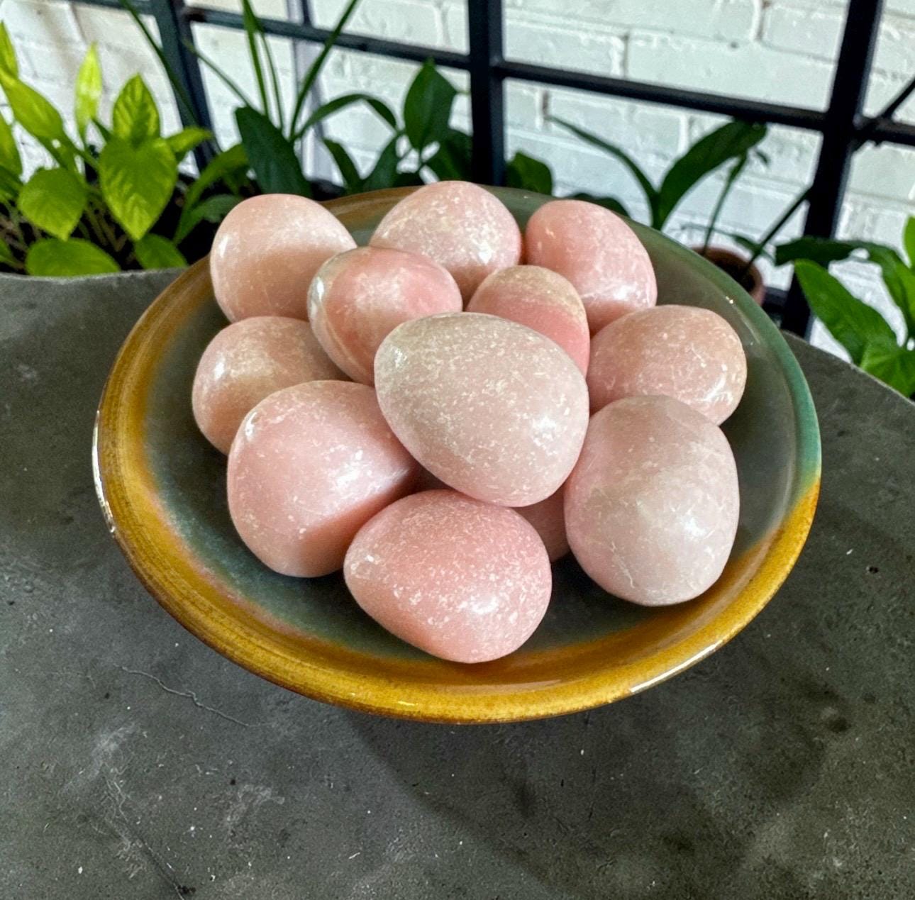 Pink Opal Tumble Stone: Emotional Comfort & Self-Love Healing Crystal