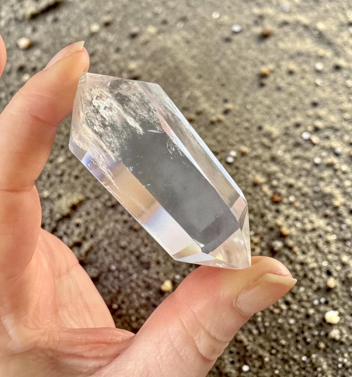 Clear Quartz Double Terminated Points – High Clarity Crystal | Luna by Louise, Crystal Shop UK