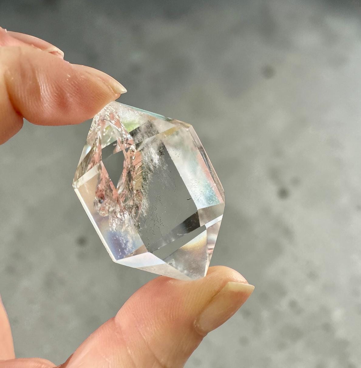 Clear Quartz Double Terminated Points – High Clarity Crystal | Luna by Louise, Crystal Shop UK