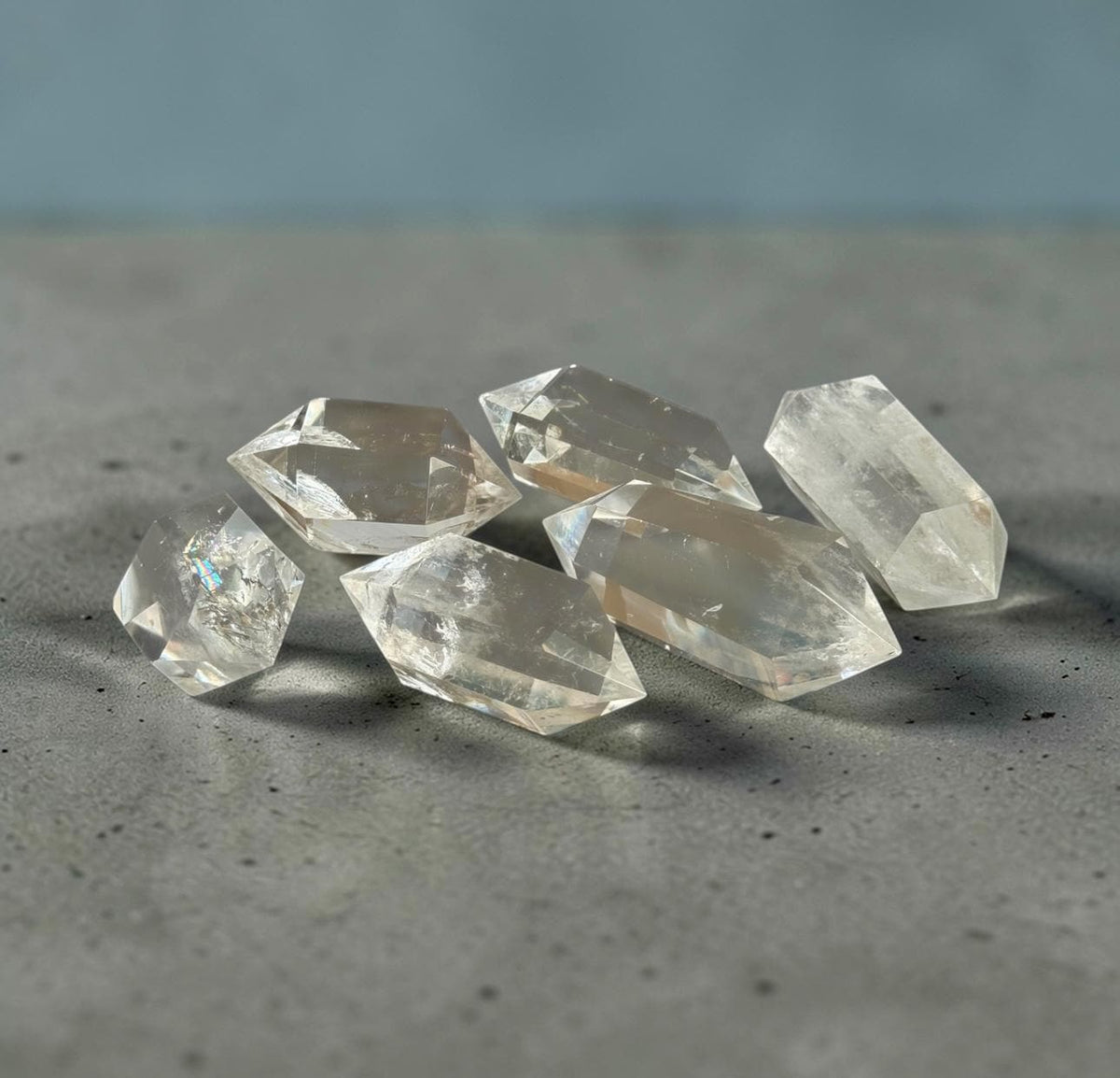 Clear Quartz Double Terminated Points – High Clarity Crystal | Luna by Louise, Crystal Shop UK