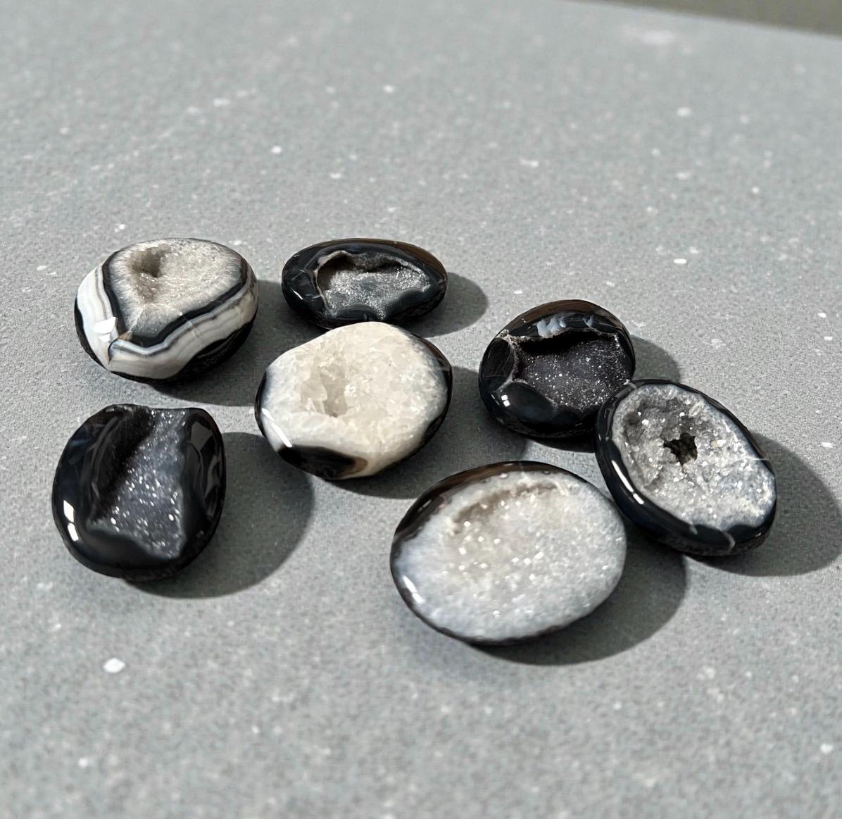 Black Onyx Palm Stone | Protection & Grounding Crystal | Luna by Louise, Crystal Shop UK