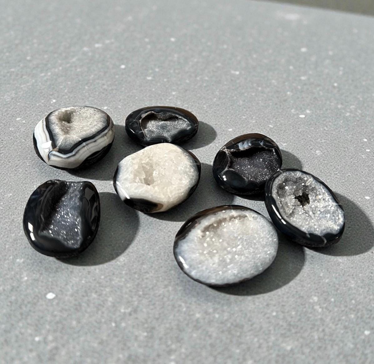 Black Onyx Palm Stone | Protection & Grounding Crystal | Luna by Louise, Crystal Shop UK