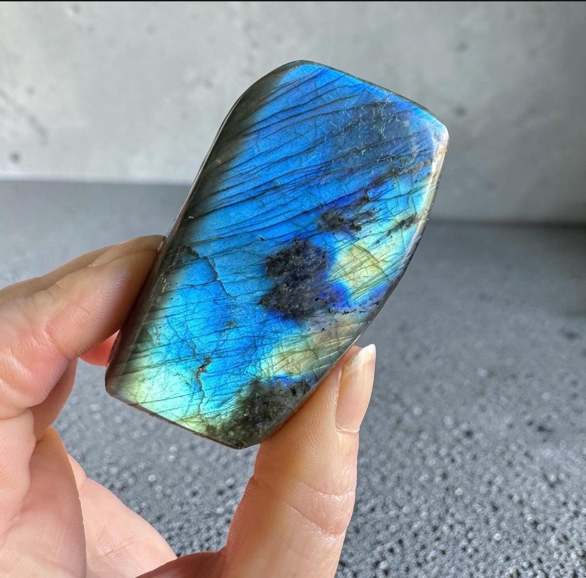 Labradorite Super Flashy Crystal Free Form: Intuition Crystal - Luna by Louise