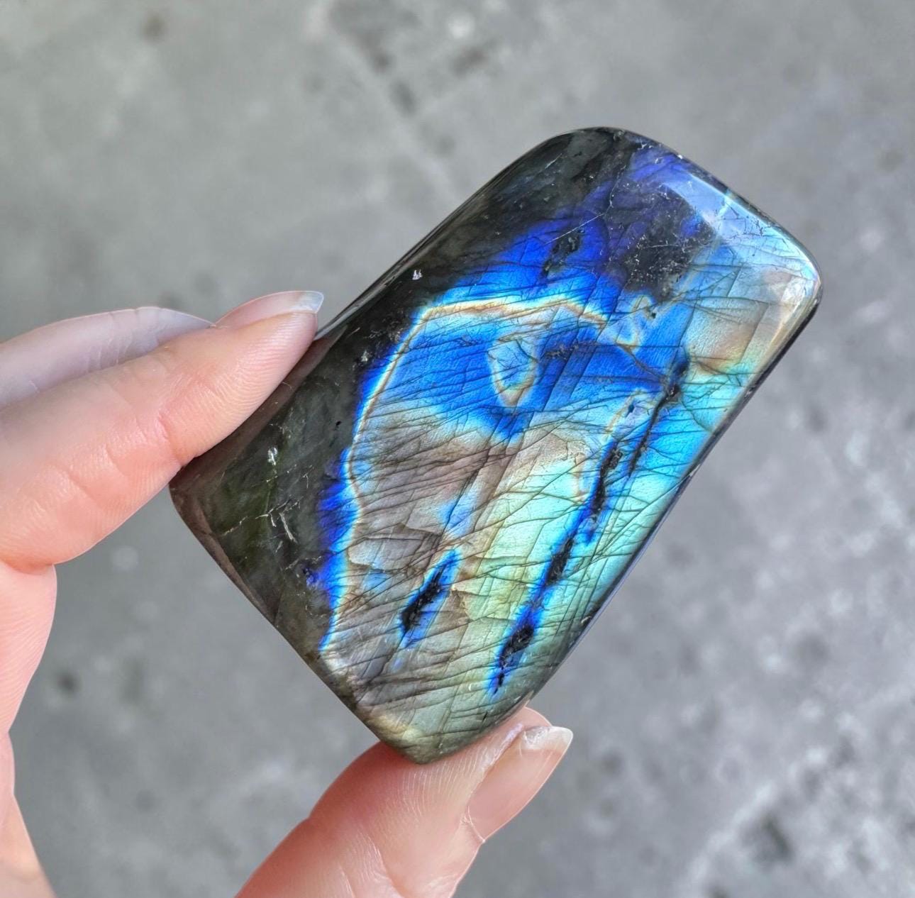 Labradorite Super Flashy Crystal Free Form: Intuition Crystal - Luna by Louise