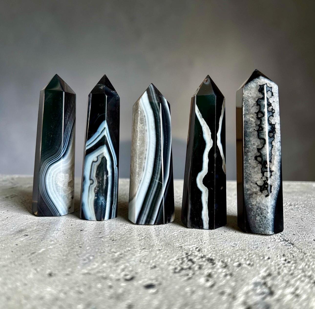 Black Onyx Druze Tower: Protective Crystal Decor