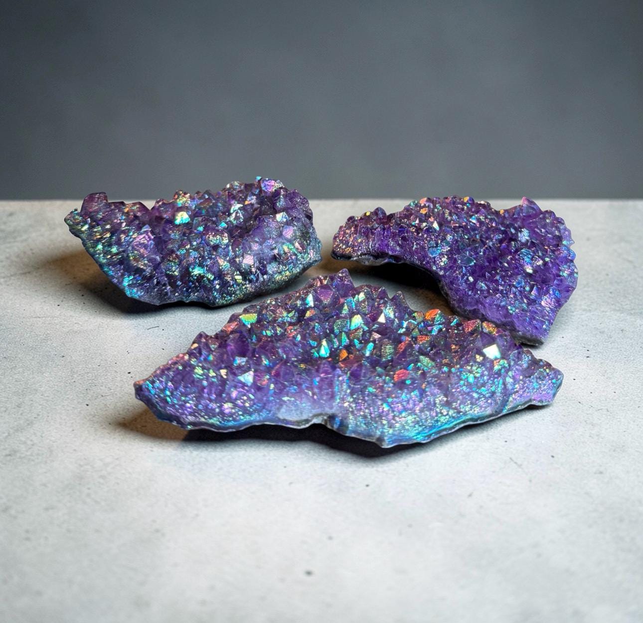 Aura Amethyst Purple Galaxy Cluster - Cosmic Decor