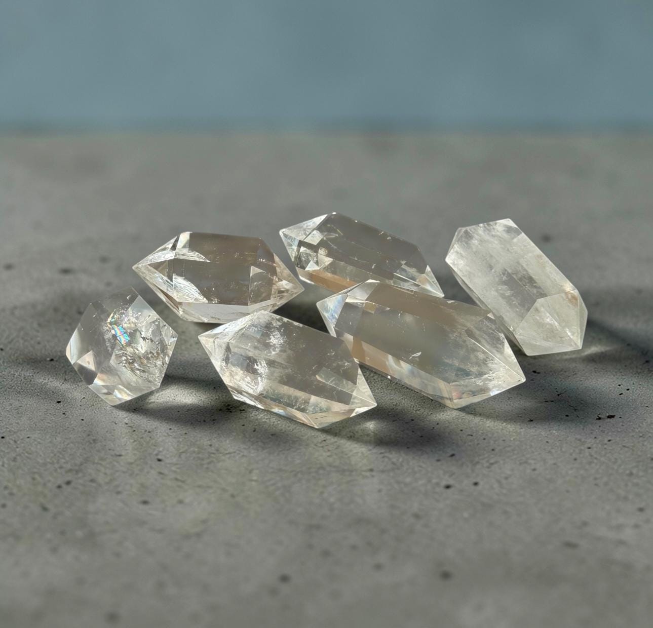 Clear Quartz Double Terminated Points – High Clarity Crystal | Luna by Louise, Crystal Shop UK