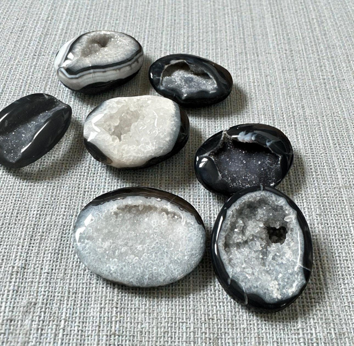 Black Onyx Palm Stone | Protection & Grounding Crystal | Luna by Louise, Crystal Shop UK
