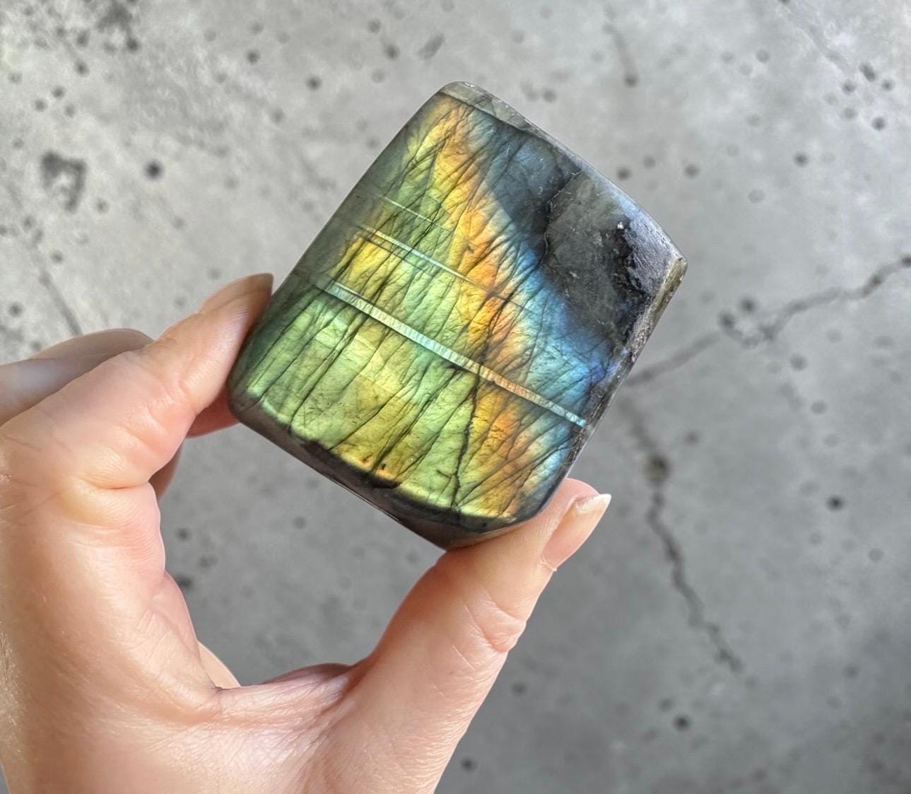 Labradorite Super Flashy Crystal Free Form: Intuition Crystal - Luna by Louise