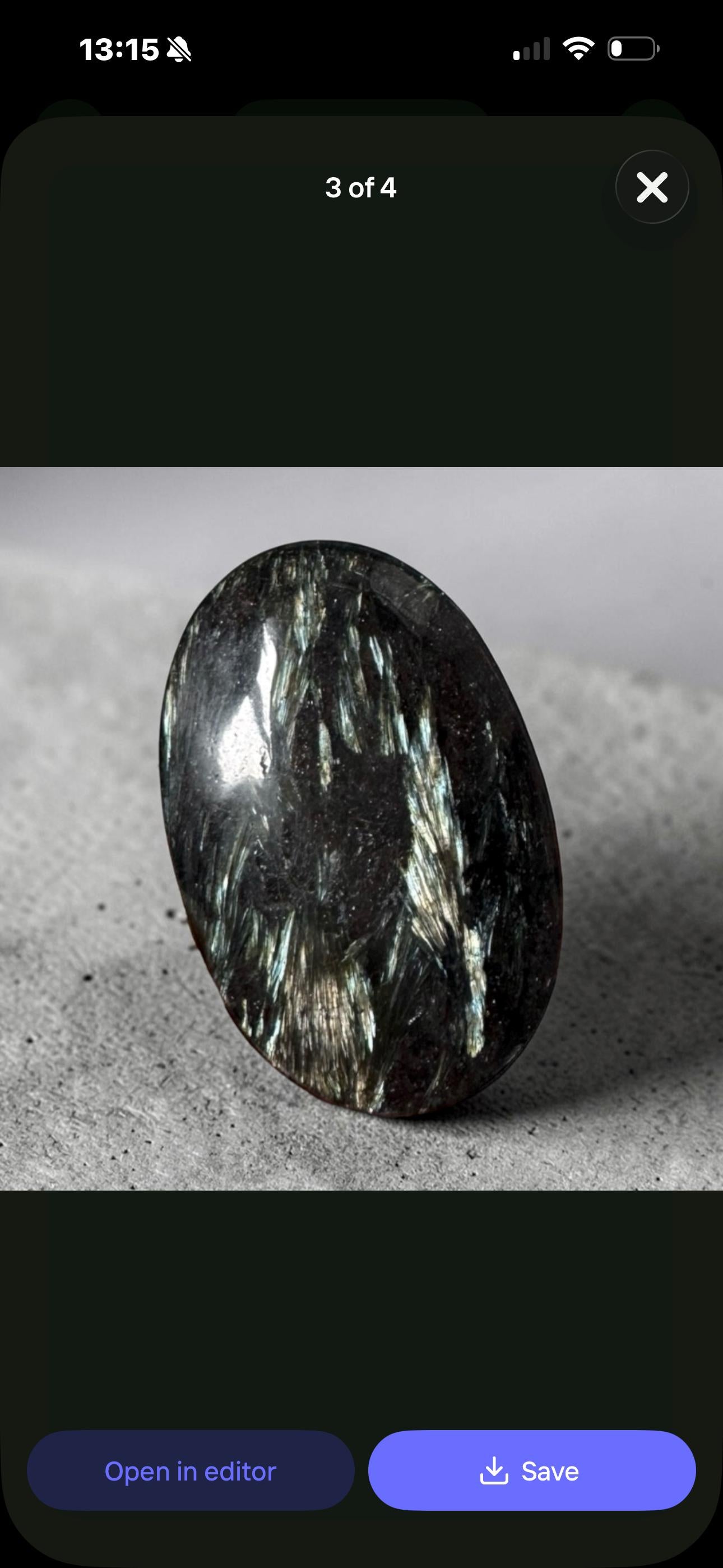 Astrophyllite Blue Arfvedsonite Palm Stone – Rare Feather Crystal for Transformation Insight