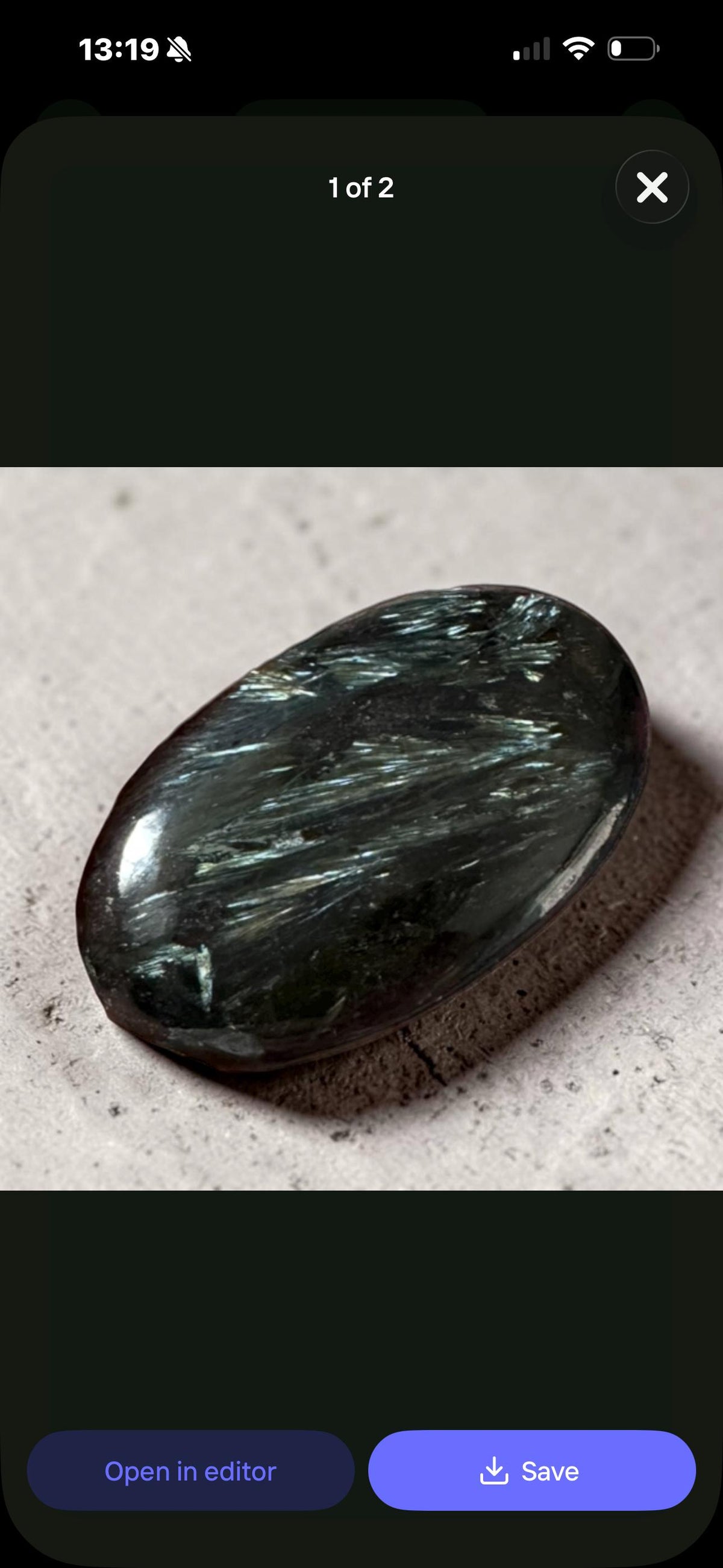 Astrophyllite Blue Arfvedsonite Palm Stone – Rare Feather Crystal for Transformation Insight