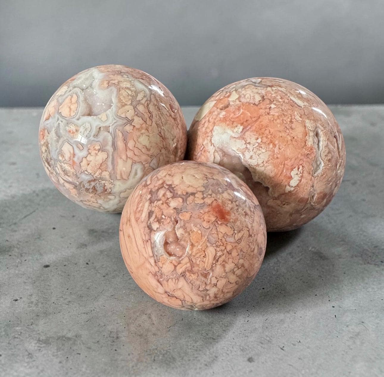 Pink Agate Sphere - Luna by Louise, Crystal Shop UK | Grounding Energy and Heart Healing