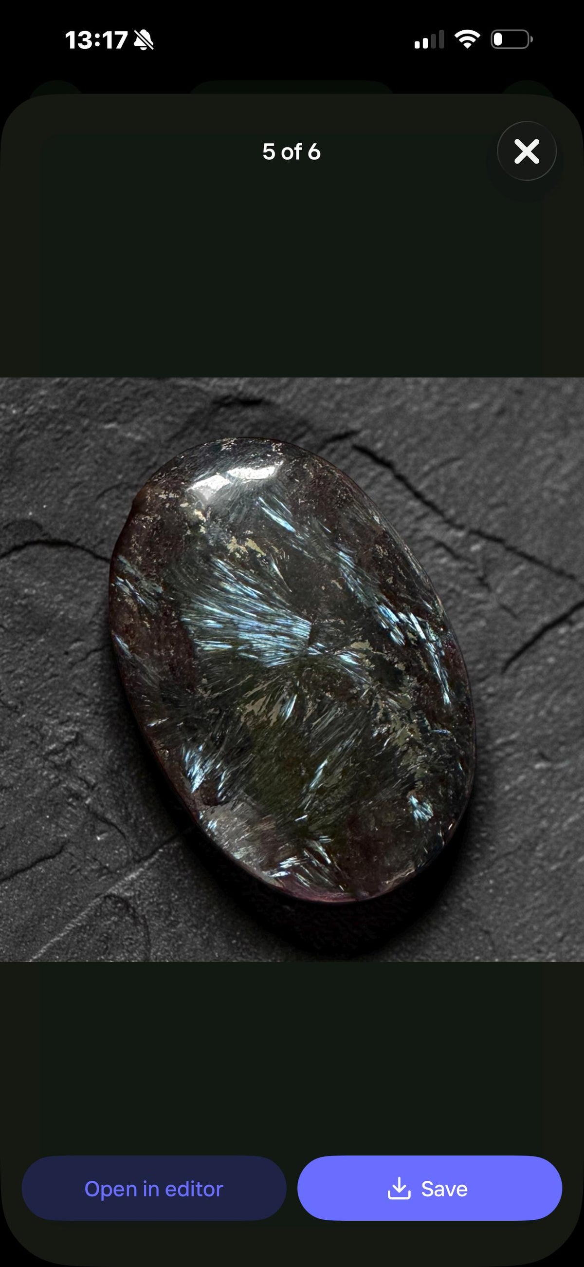 Astrophyllite Blue Arfvedsonite Palm Stone – Rare Feather Crystal for Transformation Insight