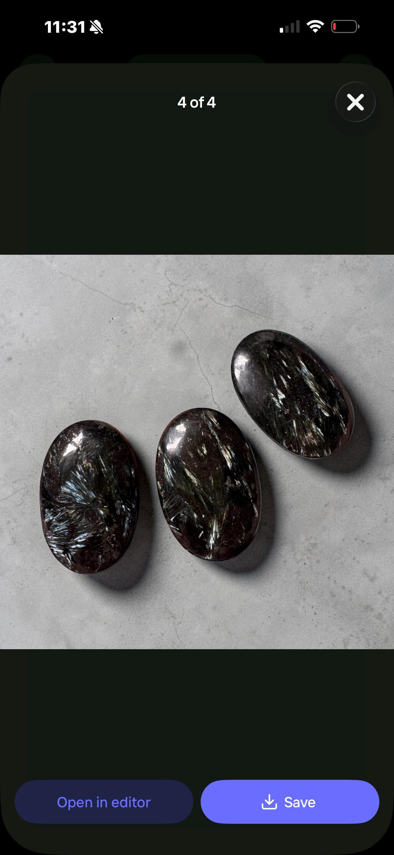 Astrophyllite Blue Arfvedsonite Palm Stone – Rare Feather Crystal for Transformation Insight