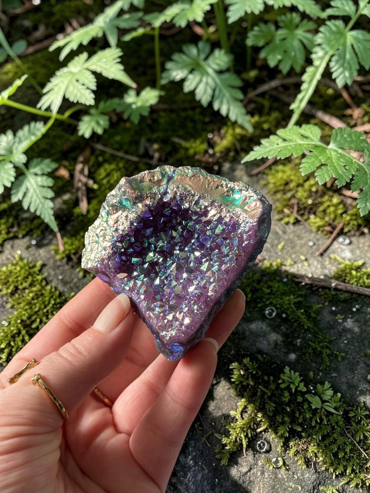 Aura Amethyst Galaxy Aura Cluster - Cosmic Decor