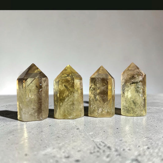 Natural Small Citrine Tower – Ethically Sourced Crystal, Abundance Stone