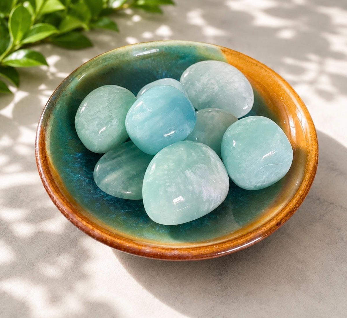 Aquamarine Tumble Stone - Serenity & Clarity | Luna by Louise Crystal Shop UK