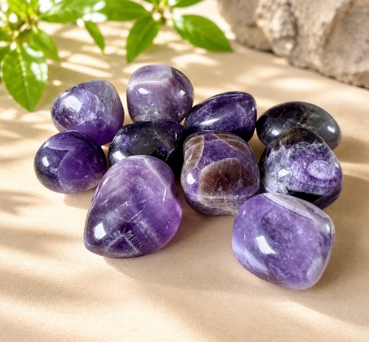 Dream Amethyst Tumble Stone – Spiritual Protection & Peace | Luna by Louise, Crystal Shop UK