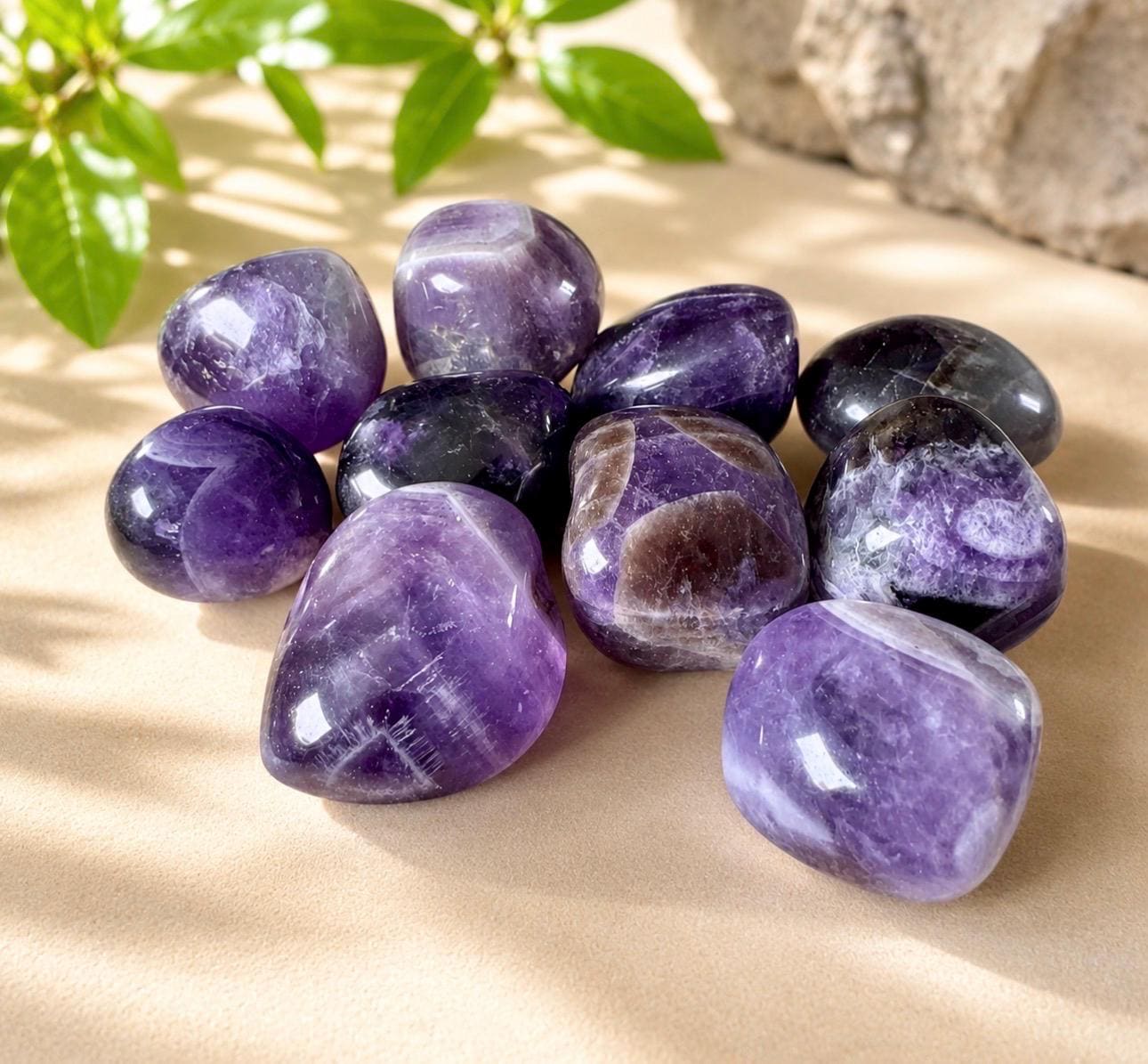Dream Amethyst Tumble Stone – Spiritual Protection & Peace | Luna by Louise, Crystal Shop UK