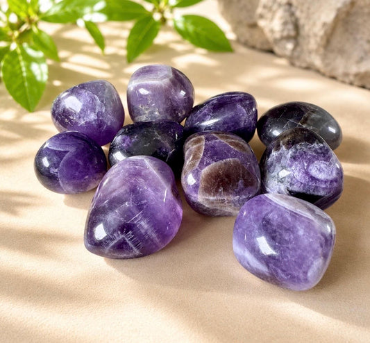 Dream Amethyst Tumble Stone – Spiritual Protection & Peace | Luna by Louise, Crystal Shop UK