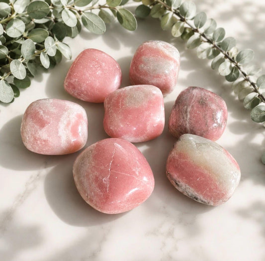 Pink Opal Tumble Stone: Emotional Comfort & Self-Love Healing Crystal