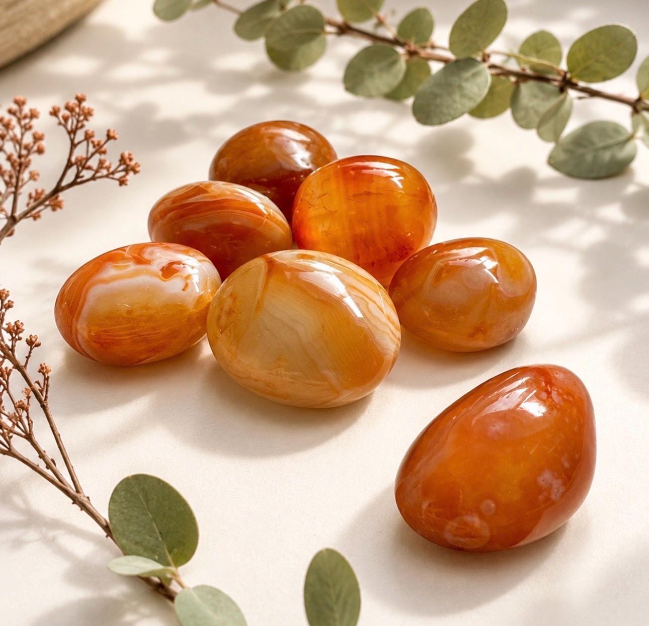 Sardonyx Tumble Stone – Strength, Protection & Stability | Luna by Louise, Crystal Shop UK