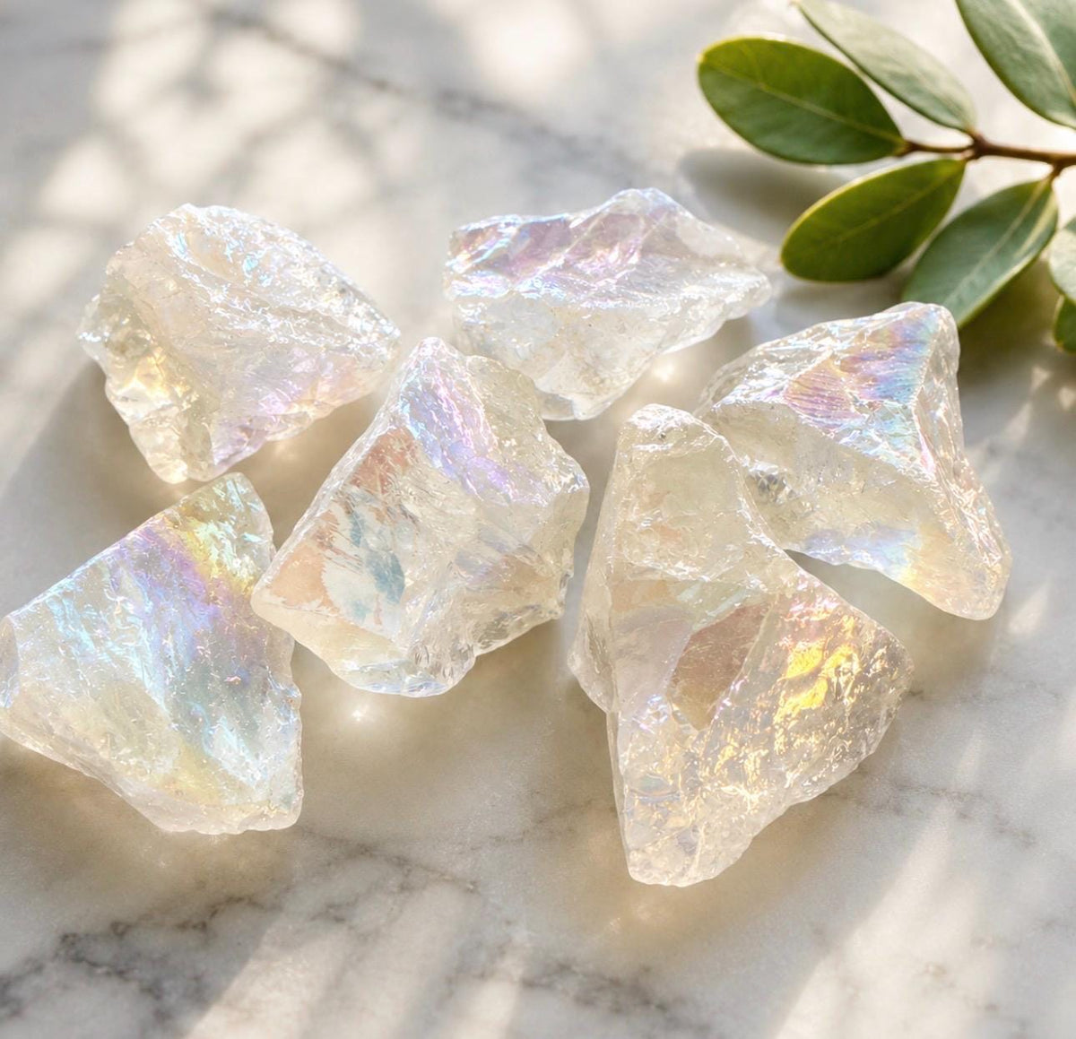Angel Aura Raw Quartz Crystal Piece – Ethereal Beauty | Luna by Louise, Crystal Shop UK