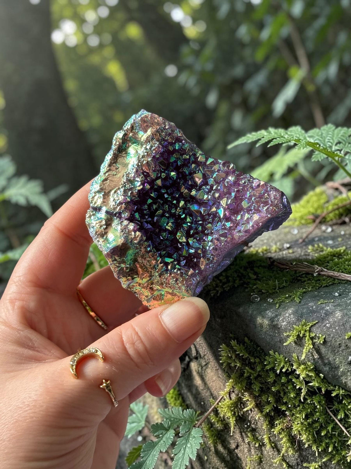 Aura Amethyst Galaxy Aura Cluster - Cosmic Decor