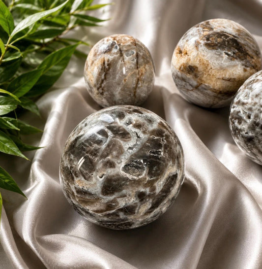 Sphalerite Druzy Spheres - Luna by Louise, Crystal Shop UK | Energizing and Protective