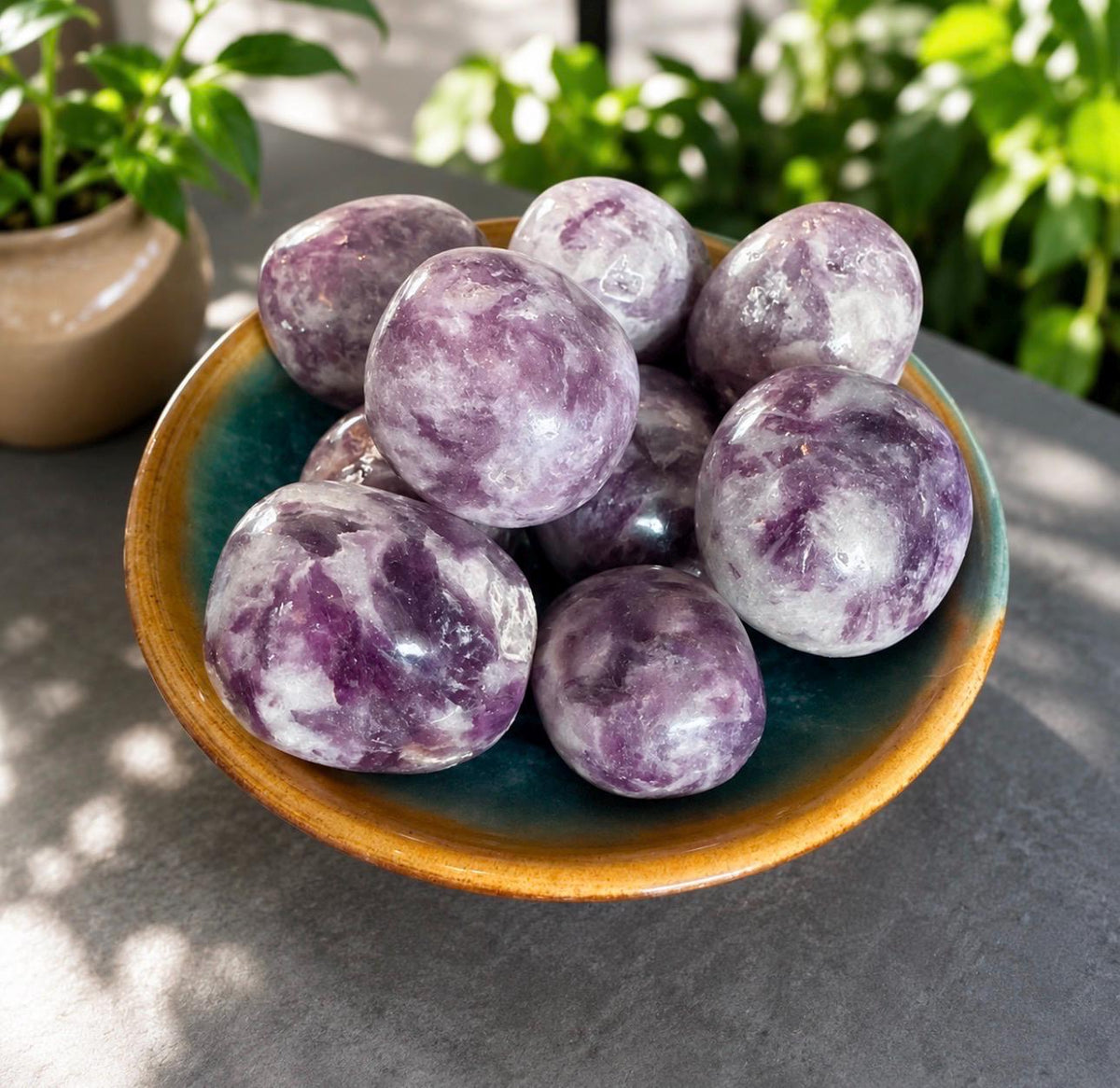 Lepidolite Mica Tumble Stone – Calming, Balancing & Emotional Healing | Luna by Louise, Crystal Shop UK