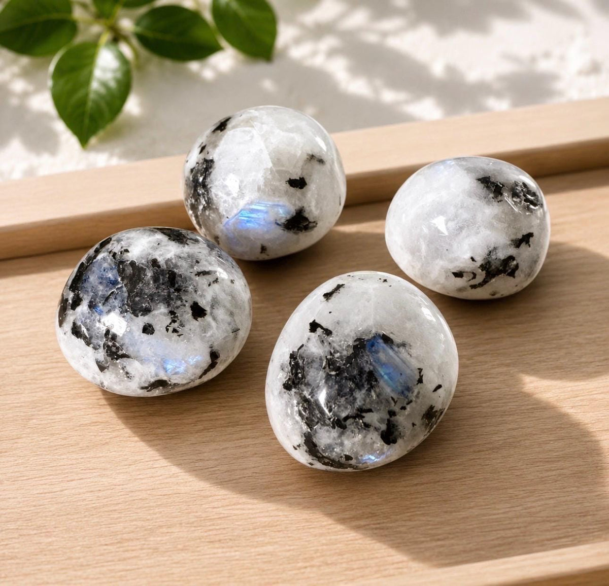 Rainbow Moonstone Tumble Stone – Divine Feminine Energy & Intuition | Luna by Louise, Crystal Shop UK
