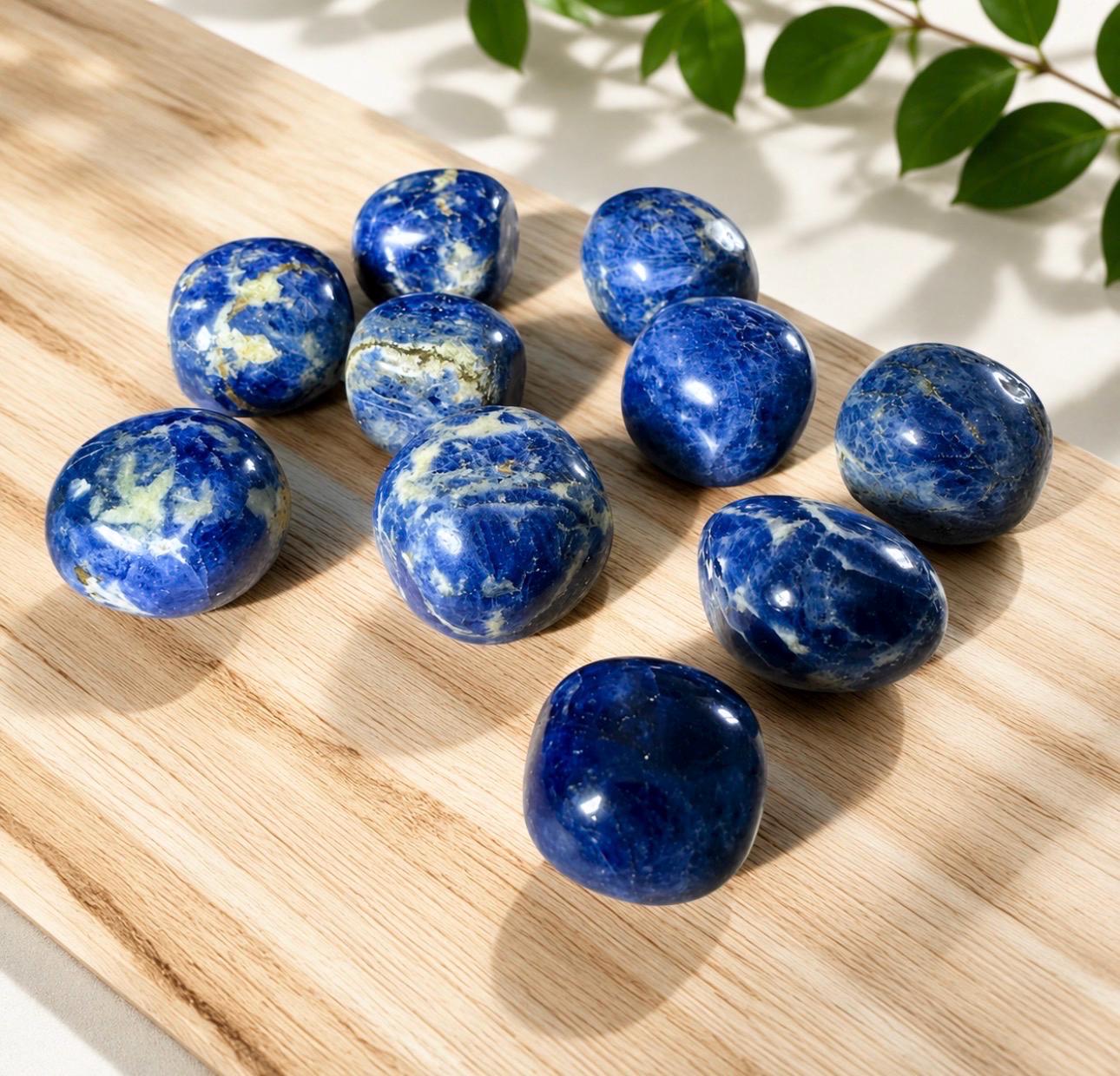 Sodalite Tumble Stone – Clarity, Communication & Calm | Luna by Louise, Crystal Shop UK